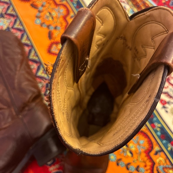 Gorgeous Vintage Durango Cowboy Boots Dark Brown 7 Narrow Skinny Western Classic - Picture 5 of 5